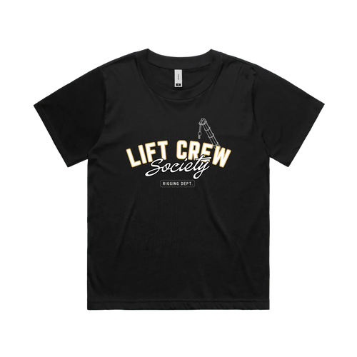 Black front flat lay