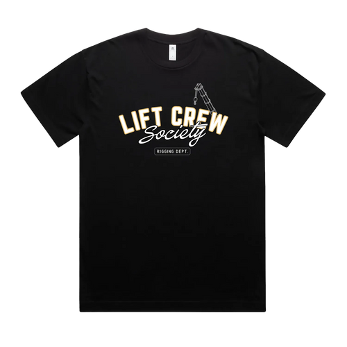 Black front flat lay
