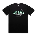 Black front flat lay