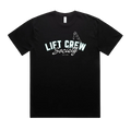Black front flat lay