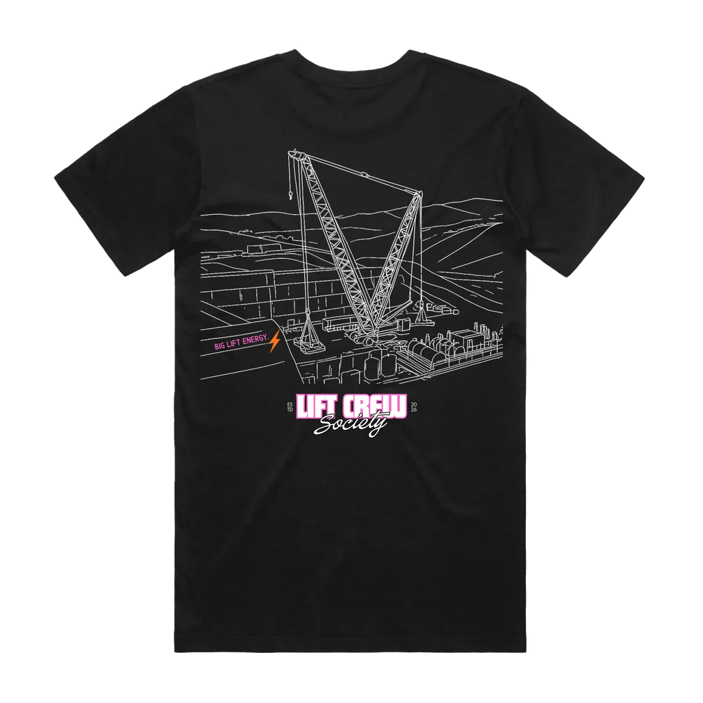 Crawler Crane Shirt - Pink / White