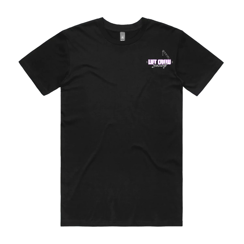 Crawler Crane Shirt - Purple/White