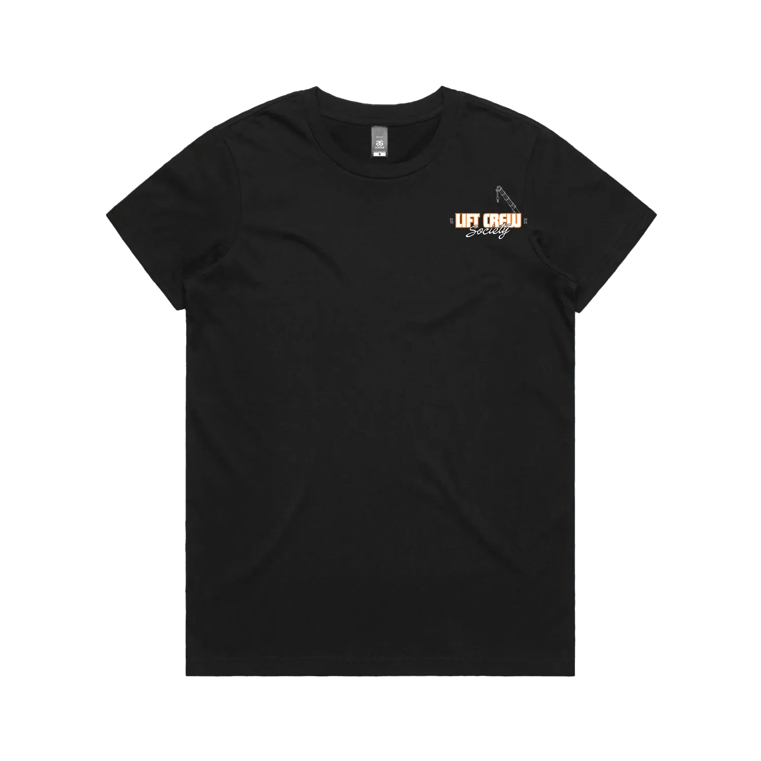 Tower Crane Shirt - Orange / White (Womens)