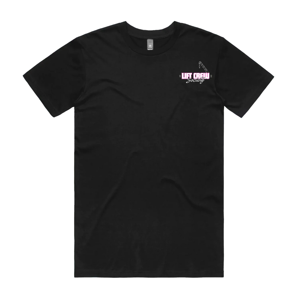 Crawler Crane Shirt - Pink / White