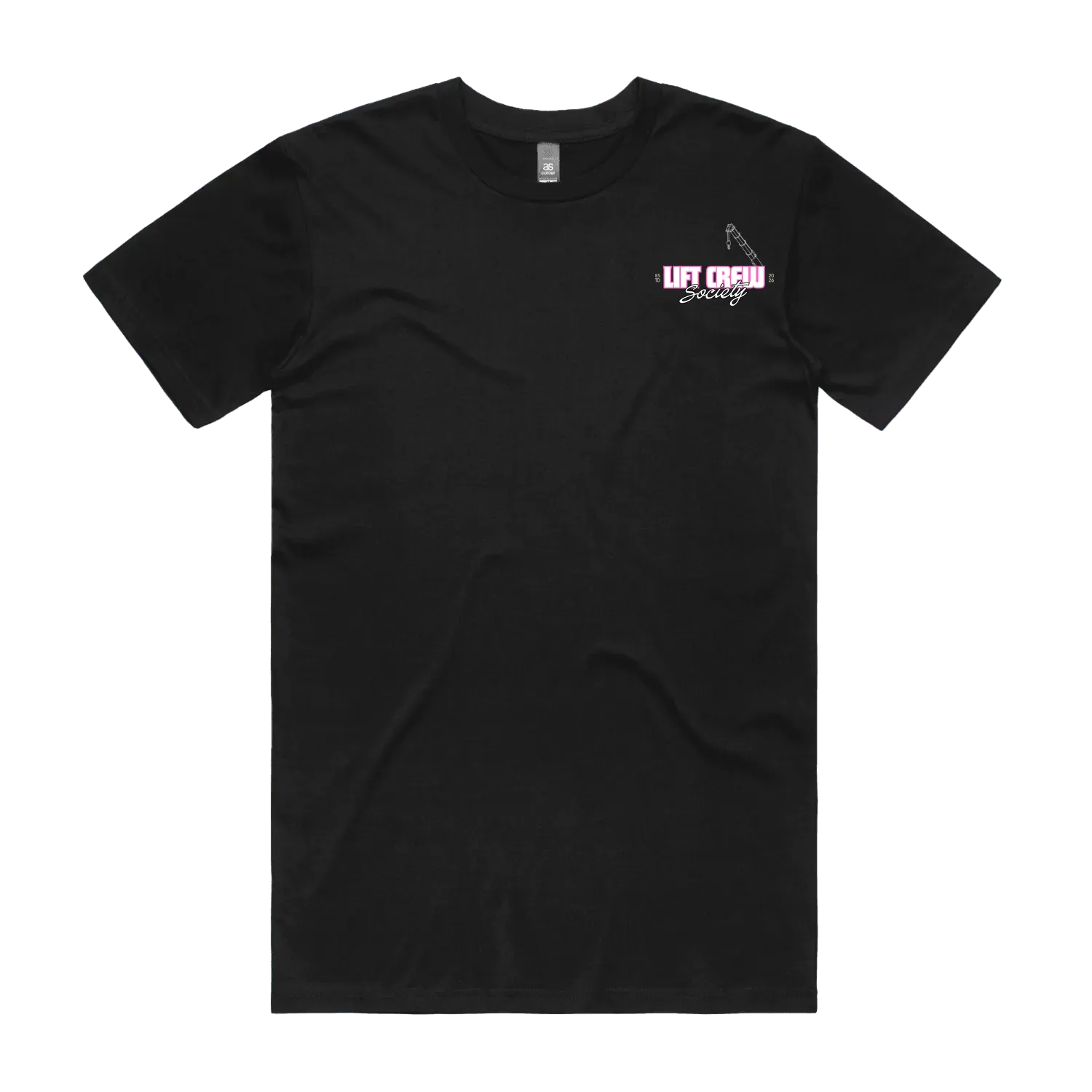 Crawler Crane Shirt - Pink / White