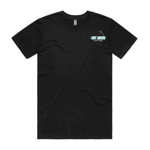 Crawler Crane Shirt - Aqua / White